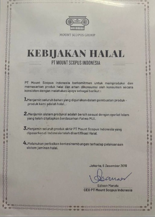 KEBIJAKAN HALAL